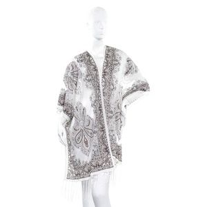 Zoe Madison Burnout Kimono : New : White : Never Worn